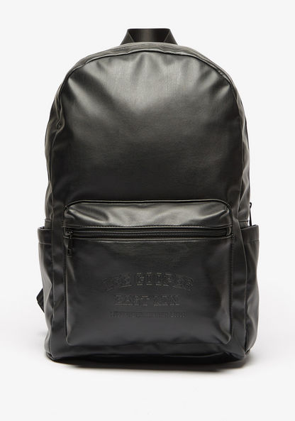 Lee Cooper Solid Backpack with Adjustable Straps and Zip Closure