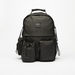 Lee Cooper Solid Backpack with Adjustable Straps and Zip Closure-Men%27s Backpacks-thumbnail-0