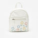 Little Missy Floral Applique Backpack with Adjustable Straps-Girl%27s Backpacks-thumbnail-0