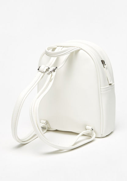 Little Missy Floral Applique Backpack with Adjustable Straps-Girl%27s Backpacks-image-3