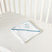 Juniors Embroidered Receiving Blanket with Hood - 80x80 cms-Receiving Blankets-thumbnailMobile-0