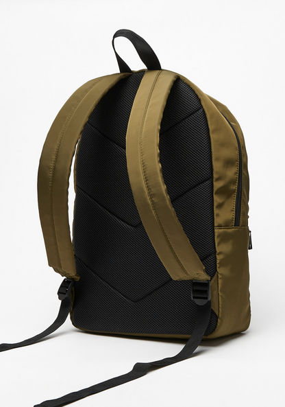 Lee Cooper Printed Backpack with Adjustable Shoulder Straps-Men%27s Backpacks-image-2