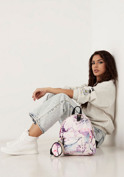 Missy All-Over Print Backpack with Adjustable Straps and Coin Pouch Set-Women%27s Backpacks-image-5