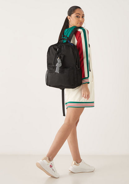 Missy Solid Backpack with Adjustable Shoulder Straps-Women%27s Backpacks-image-5