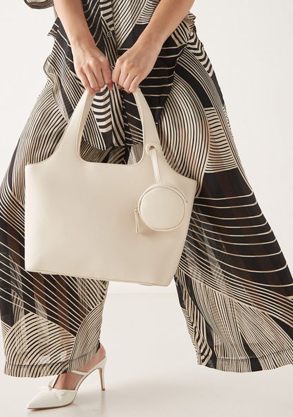 Missy Solid Shoulder Bag with Coin Pouch and Zip Closure