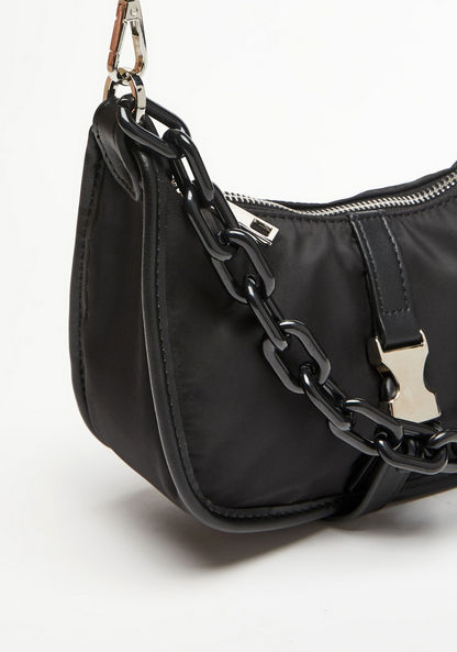 Missy Solid Crossbody Bag with Detachable Strap and Zip Closure-Women%27s Handbags-image-3