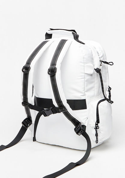 Missy Solid Backpack with Adjustable Shoulder Straps and Zip Closure