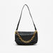 Haadana Padded Shoulder Bag with Chunky Chain Detail and Single Strap-Women%27s Handbags-thumbnailMobile-0
