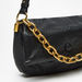 Haadana Padded Shoulder Bag with Chunky Chain Detail and Single Strap-Women%27s Handbags-thumbnailMobile-4