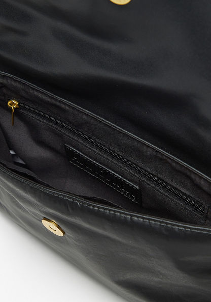 Haadana Padded Shoulder Bag with Chunky Chain Detail and Single Strap-Women%27s Handbags-image-6