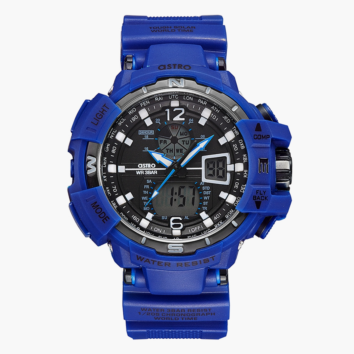 ساعة انالوج-الرقمية من استرو بمينا اسود للرجال - A22809-PPNB-men-watchesandjewellery-watches-image-1