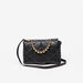 Haadana Quilted Satchel Bag with Chainlink Accent-Women%27s Handbags-thumbnail-5