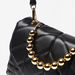 Haadana Quilted Satchel Bag with Chainlink Accent-Women%27s Handbags-thumbnailMobile-8