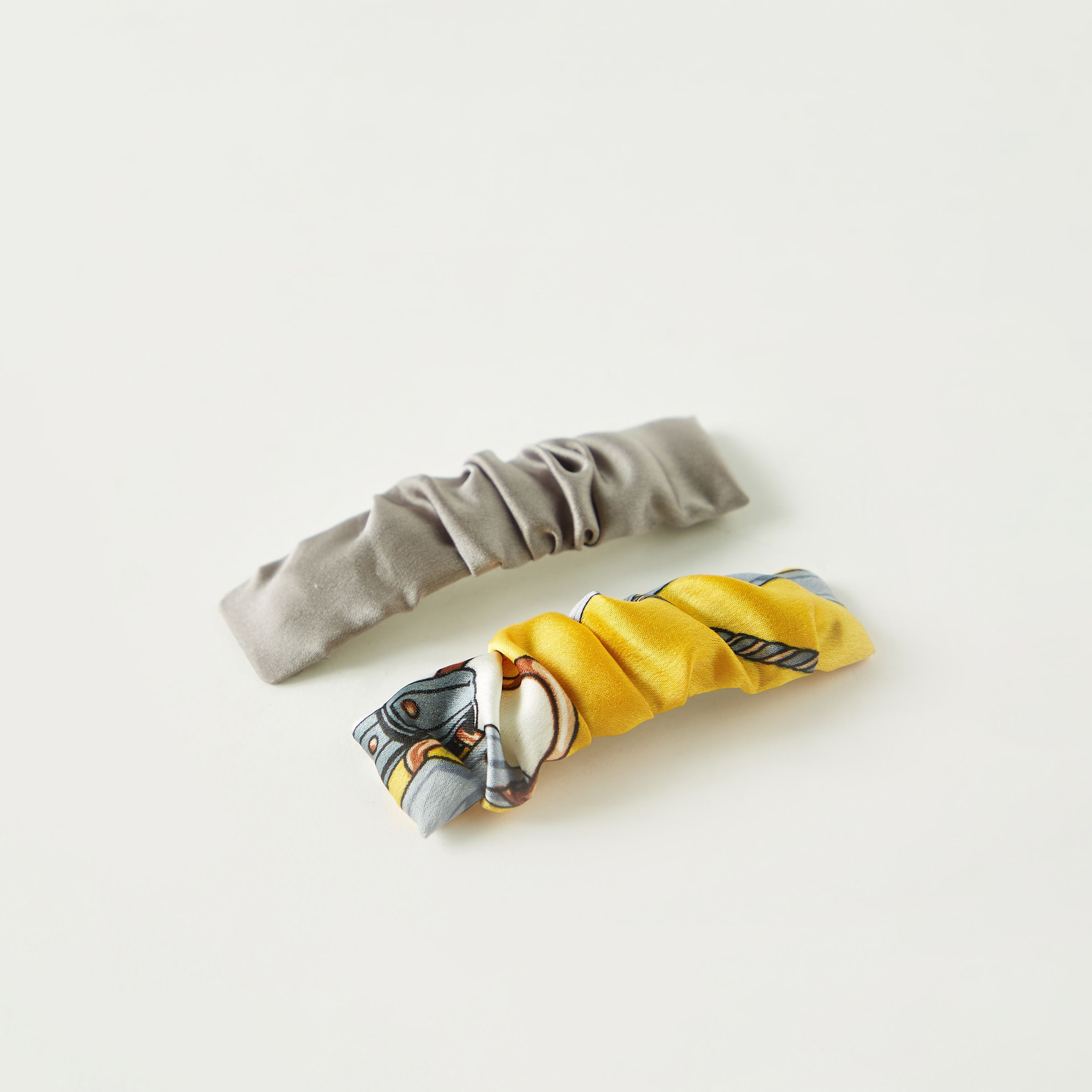 Ruched Tic Tac Hair Clip - Set of 2-women-hairaccessories-clips-image-1