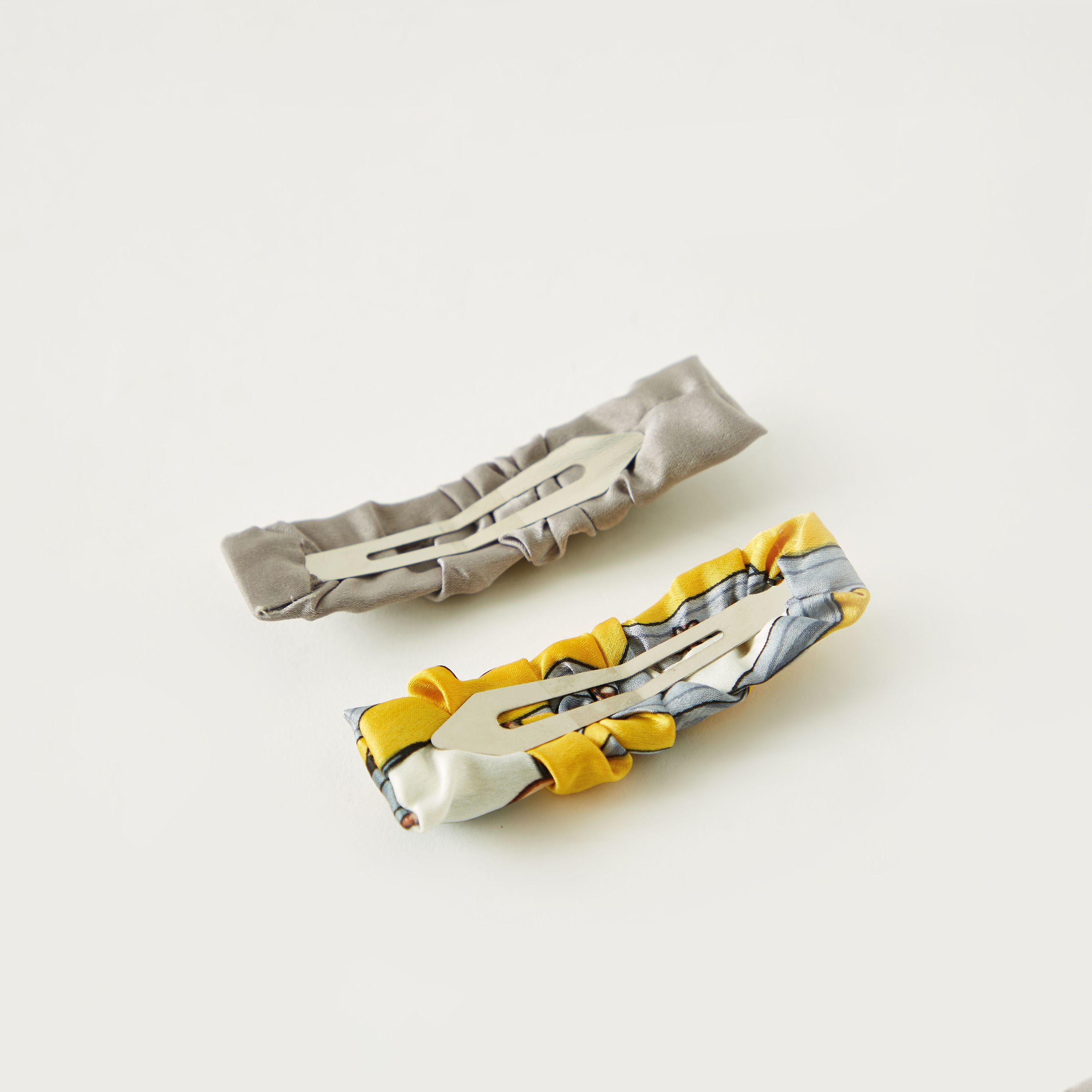 Ruched Tic Tac Hair Clip - Set of 2-women-hairaccessories-clips-image-2