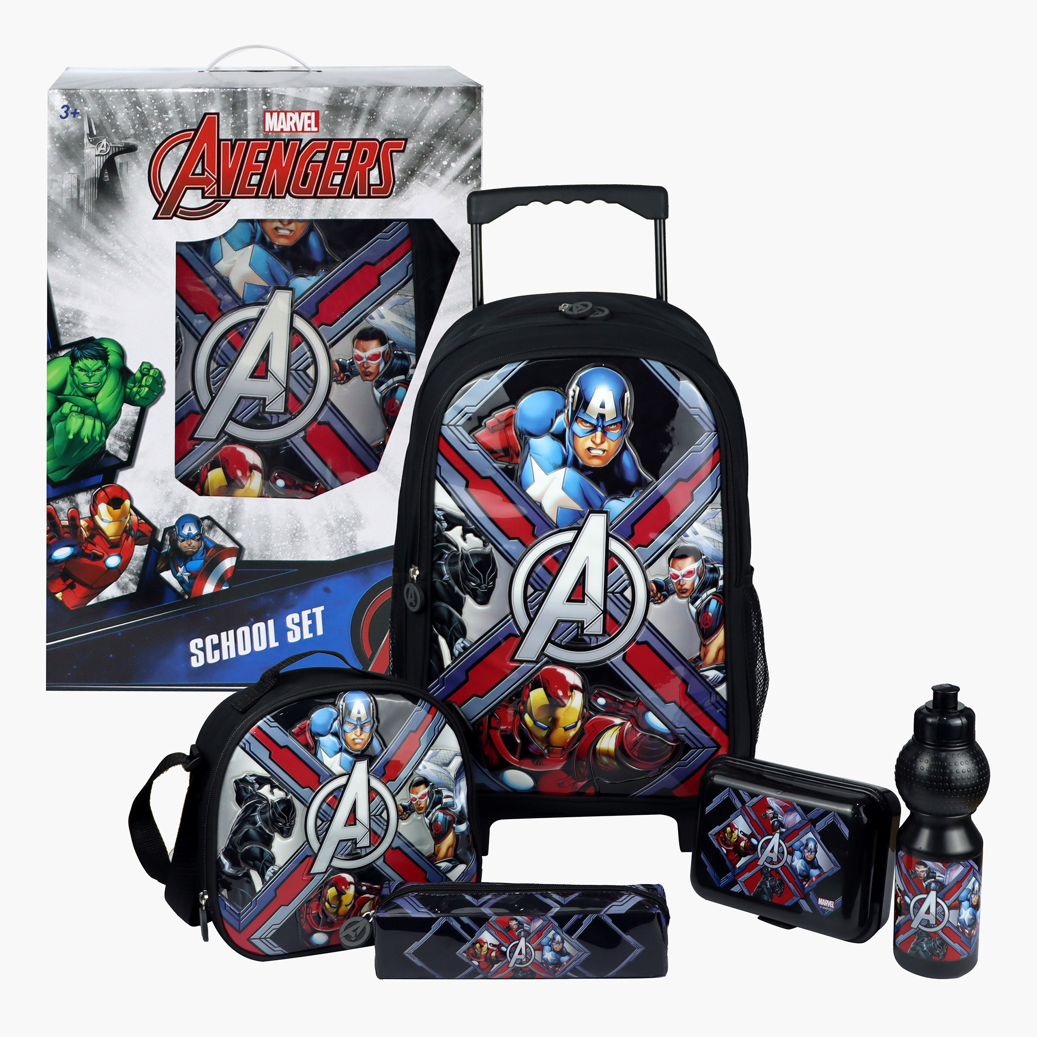 Avengers trolley school bag hotsell