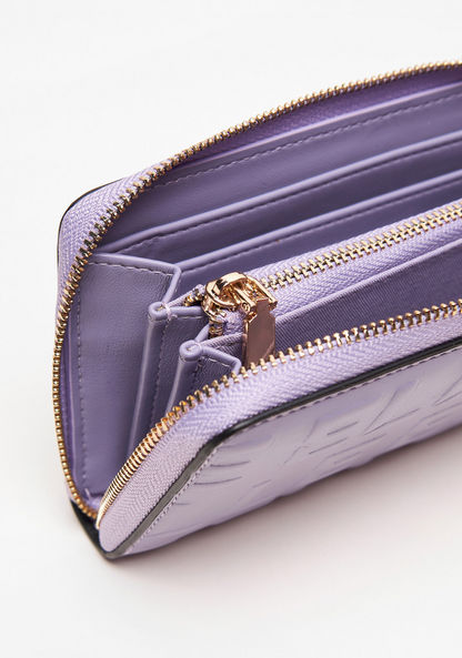 Elle Textured Zip Around Wallet-Wallets & Clutches-image-3