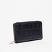 Elle Textured Zip Around Wallet-Wallets and Clutches-thumbnail-1