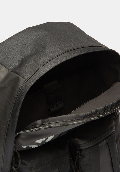 Lee Cooper Printed Backpack with Adjustable Straps and Zip Closure-Men%27s Backpacks-image-3