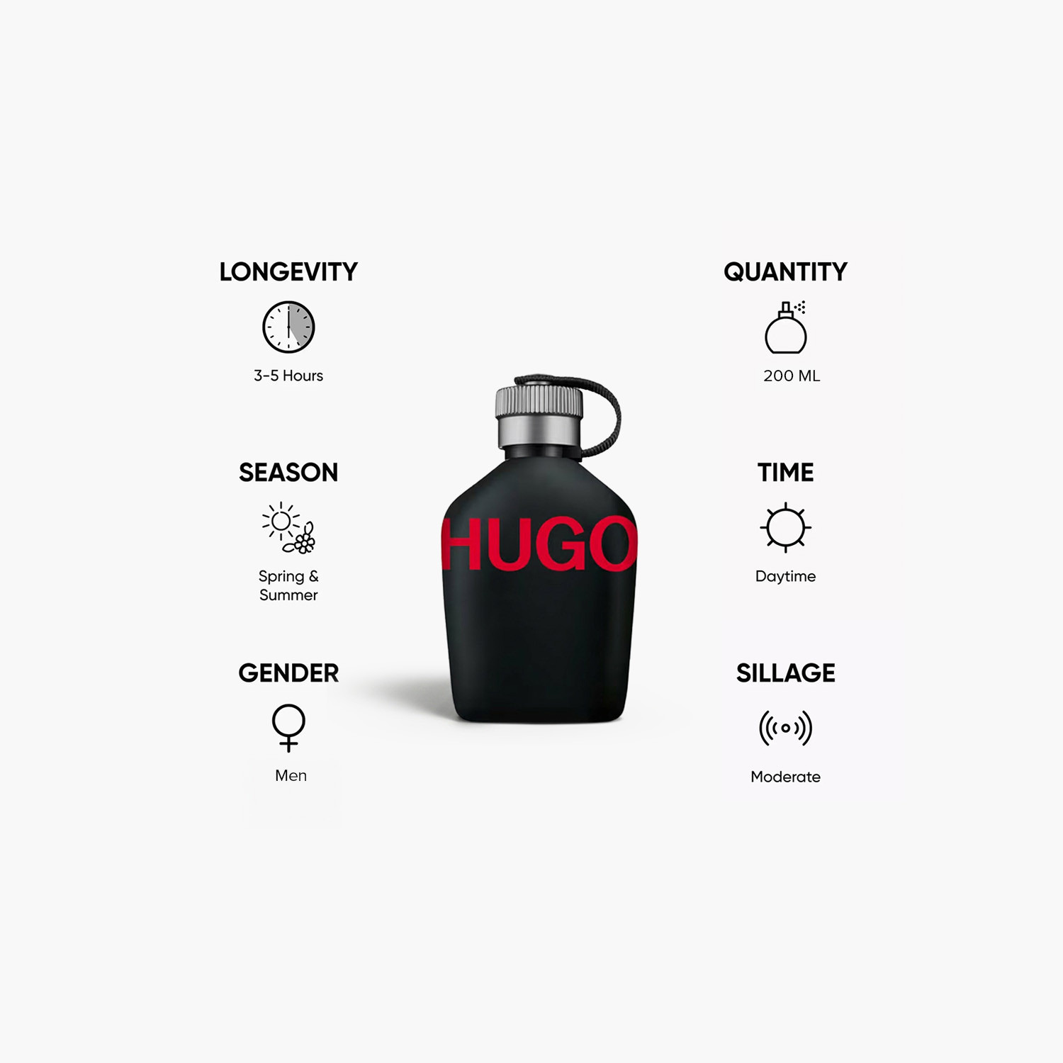 Hugo Boss Just Different Eau de Toilette Spray for Men - 200 ml-beautyandpersonalcare-fragrance-men-image-5
