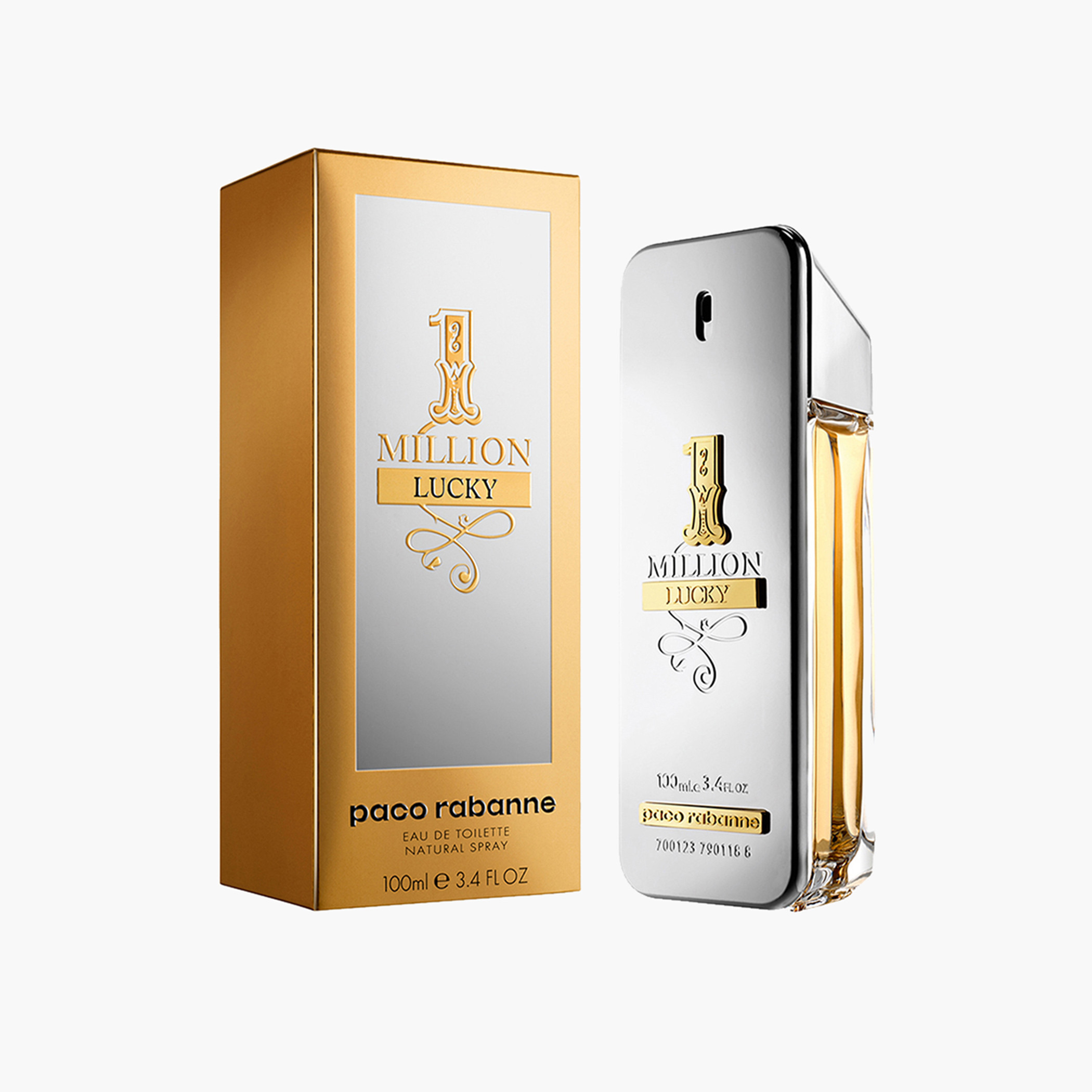 Paco Rabanne One Million Lucky Men's Eau De Toilette Spray - 100 ml-beautyandpersonalcare-fragrance-men-image-1