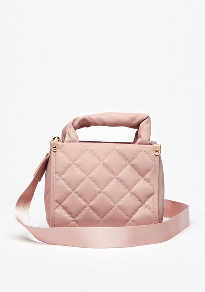 Missy Quilted Tote Bag with Adjustable Strap and Zip Closure