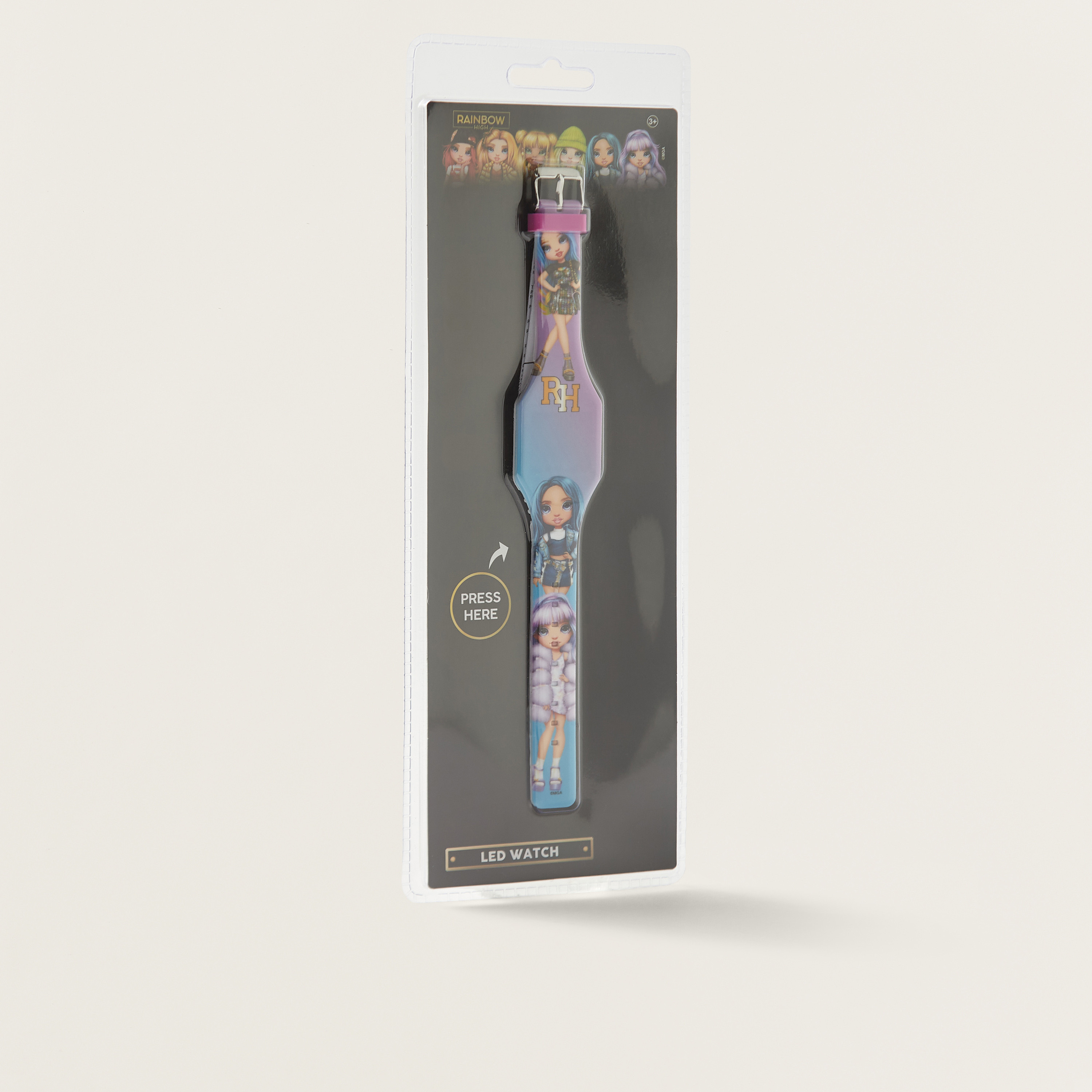 Rainbow High Printed LED Wrist Watch with Pin Buckle Closure-girls-accessories-watches-image-2