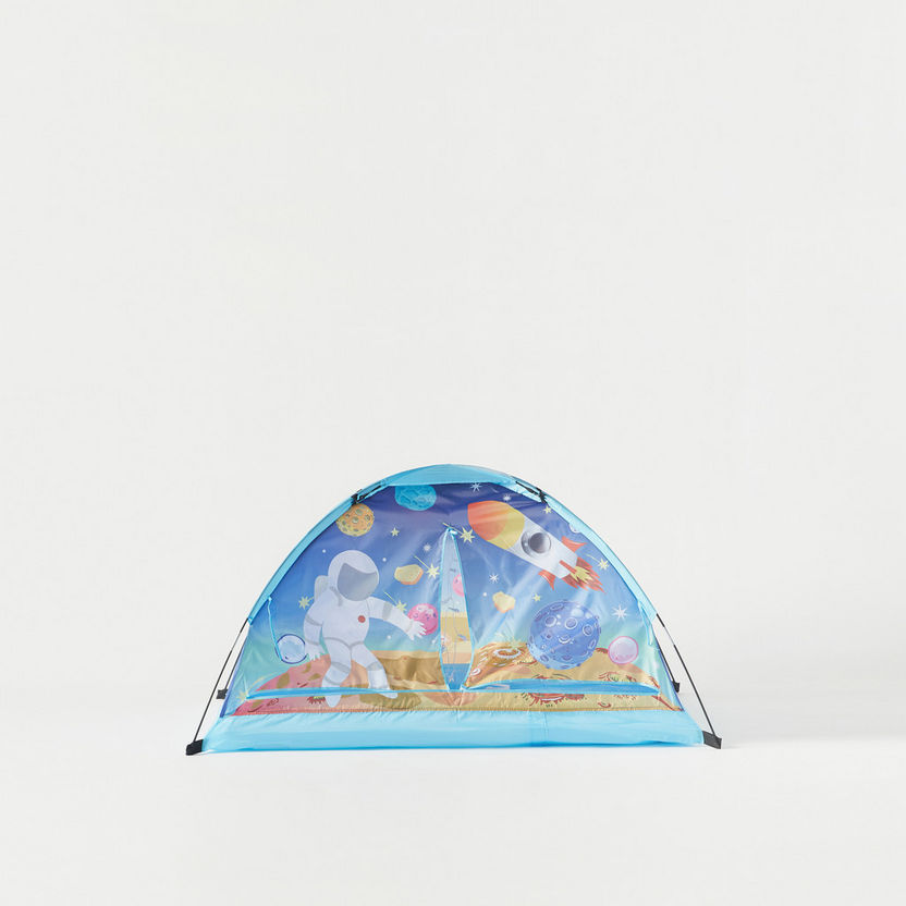 Juniors Space Dream Printed Tent with LED Light - 160x95x82 cms-Outdoor Activity-image-1