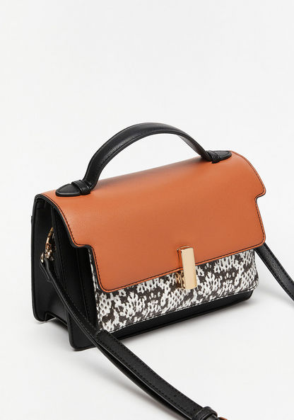 Jane Shilton Colourblock Satchel Bag with Detachable Strap