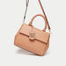 Elle Monogram Embossed Satchel Bag with Detachable Strap and Handle-Women%27s Handbags-thumbnailMobile-2