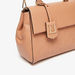 Elle Monogram Embossed Satchel Bag with Detachable Strap and Handle-Women%27s Handbags-thumbnailMobile-4
