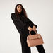 Elle Monogram Embossed Satchel Bag with Detachable Strap and Handle-Women%27s Handbags-thumbnail-5