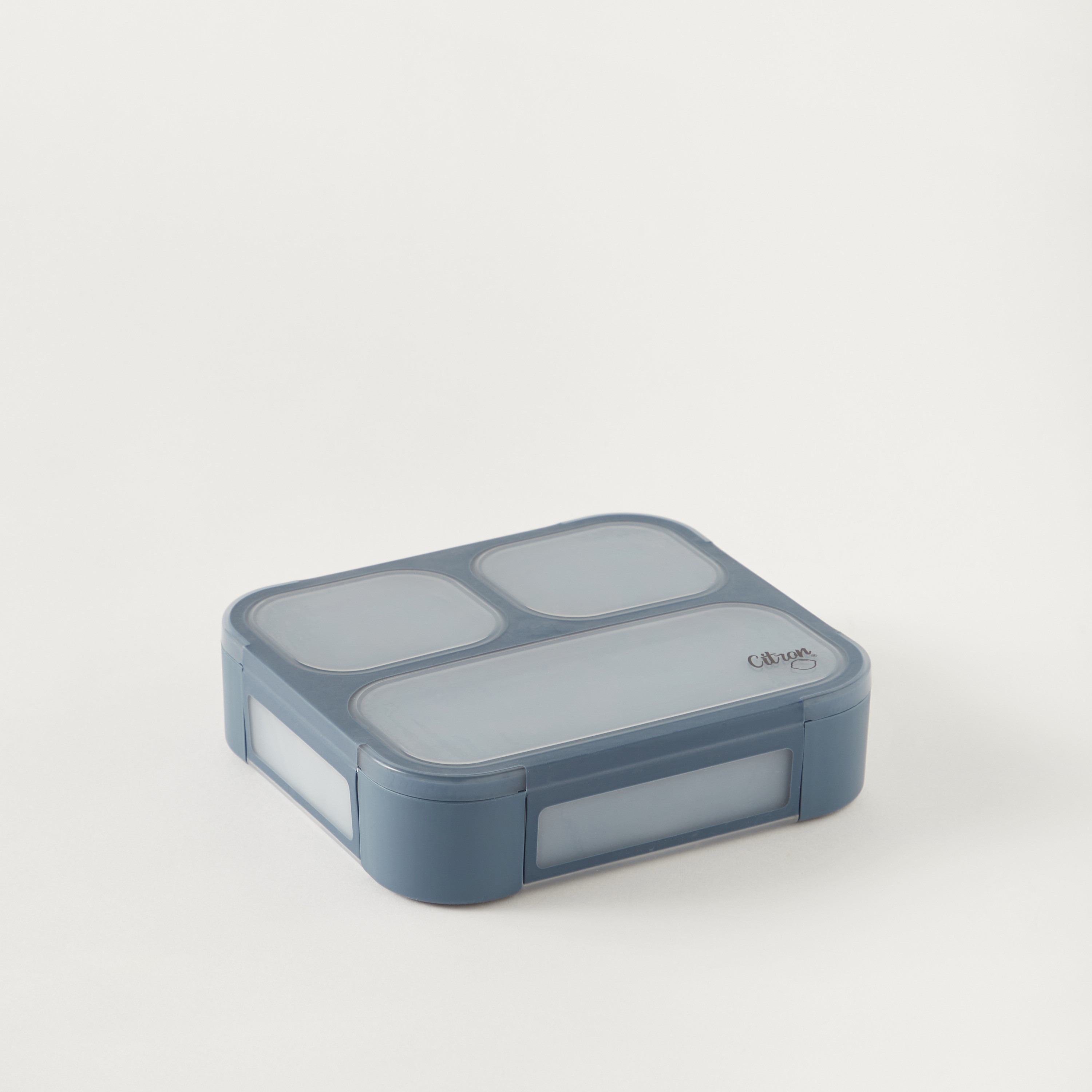 Citron Sectioned Bento Lunch Box with Fork and Spoon-school-lunchessentials-lunchboxes-image-2