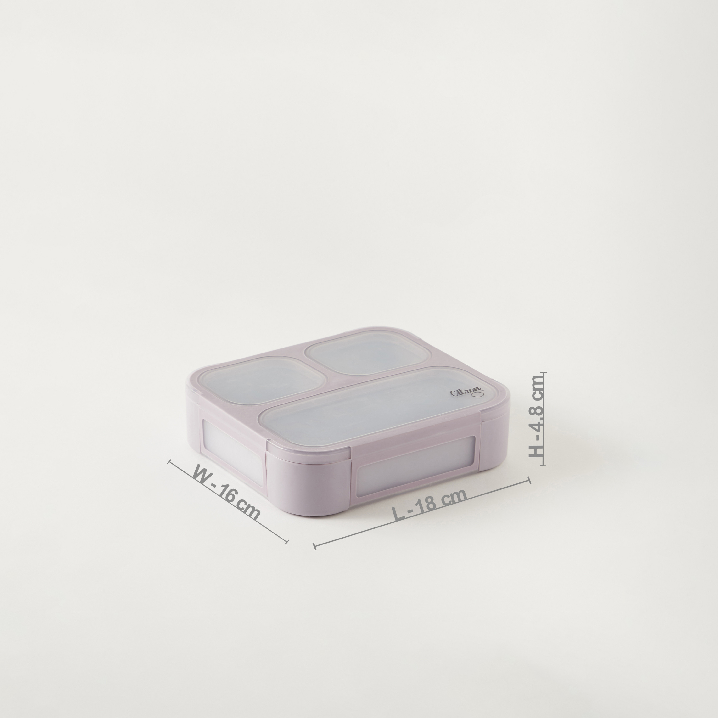 Citron Sectioned Lunch Box with Fork and Spoon-school-lunchessentials-lunchboxes-image-6