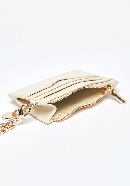 Celeste Solid Card Holder with Zip Closure
