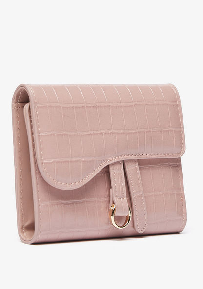 Celeste Textured Wallet with Button Closure