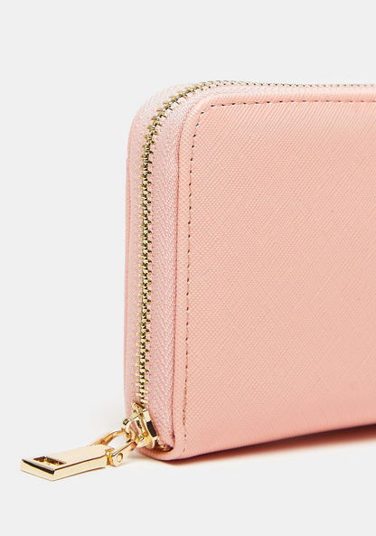 Celeste Textured Zip Around Wallet-Wallets & Clutches-image-2
