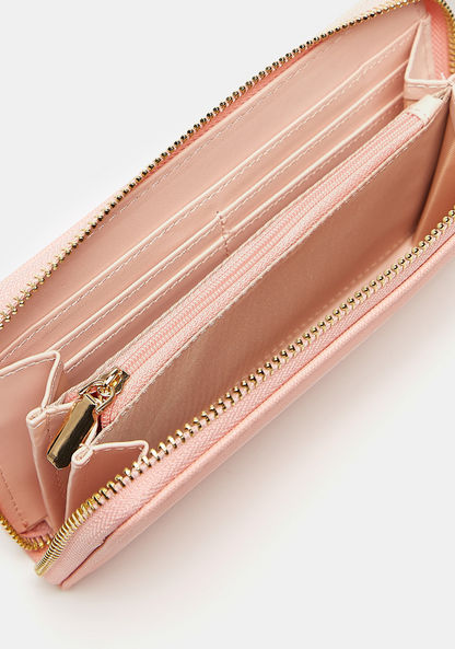 Celeste Textured Zip Around Wallet-Wallets & Clutches-image-3