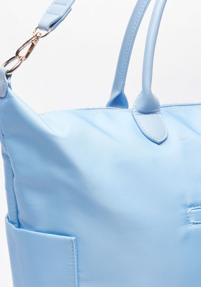 WAVE Solid Duffle Bag with Double Handles-Men%27s Handbags-image-2