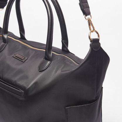 WAVE Solid Duffle Bag with Double Handles-Men%27s Handbags-image-2