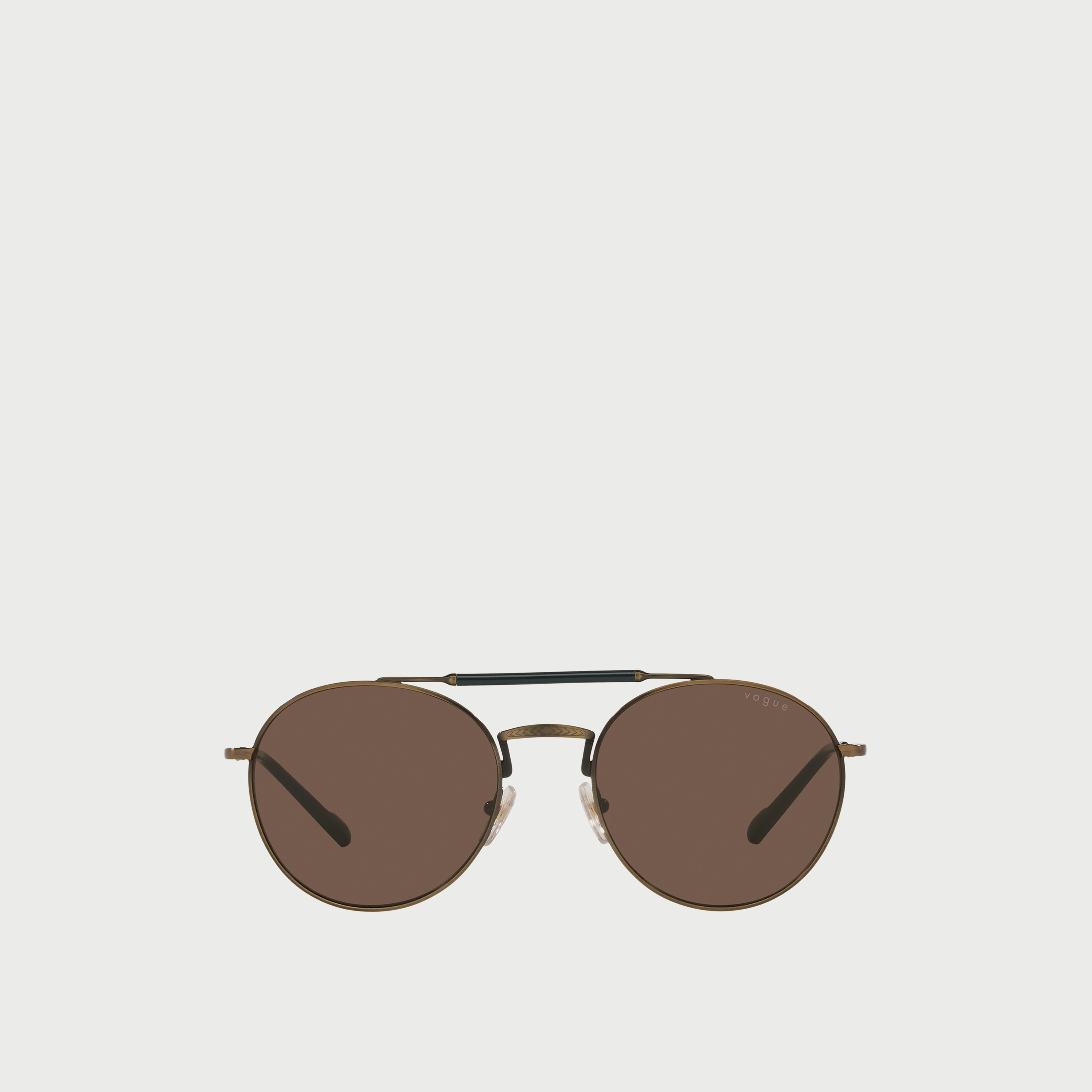 نظارة شمسية بيضاوية بعدسات بني غامق للرجال من فوغ-men-sunglasses-image-1