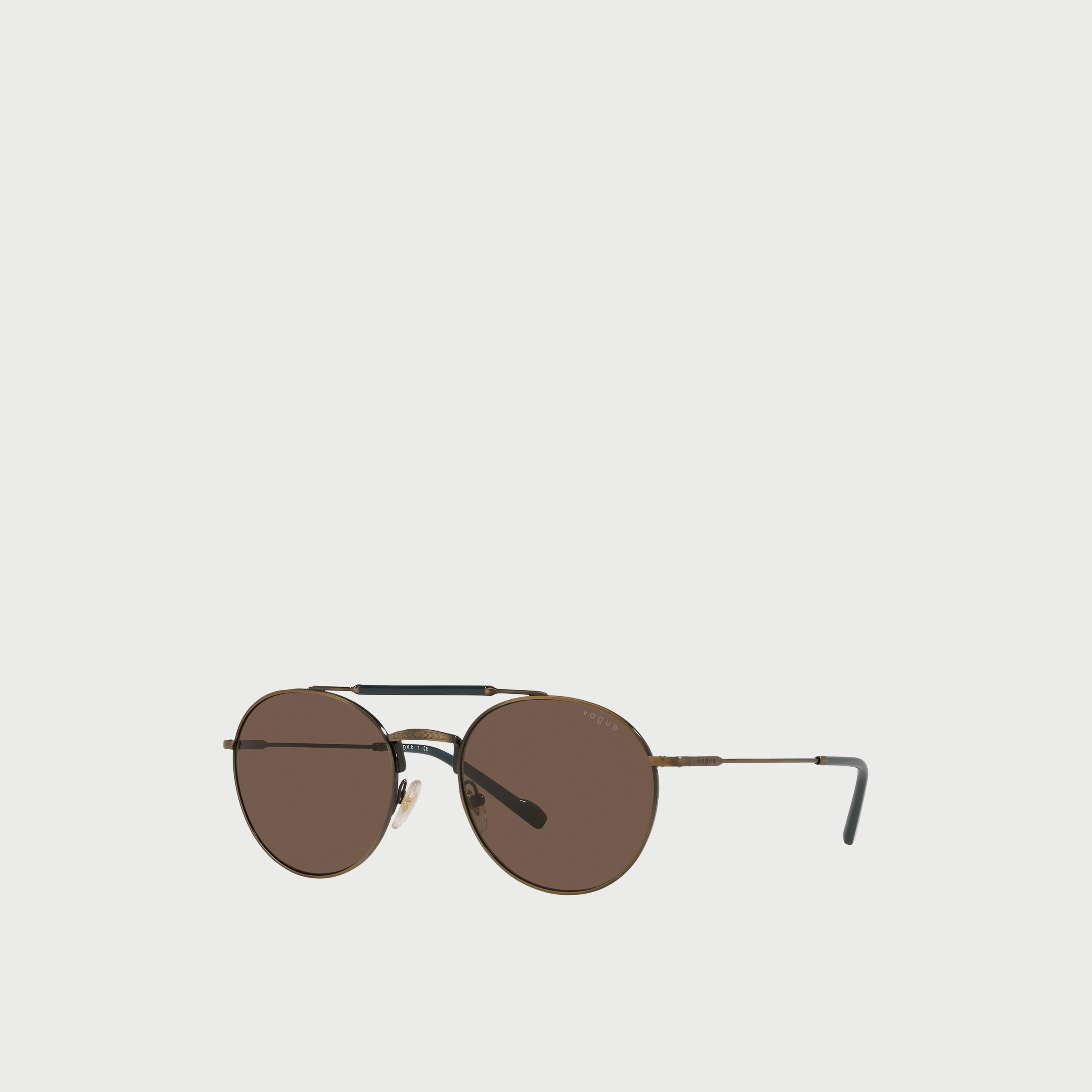 نظارة شمسية بيضاوية بعدسات بني غامق للرجال من فوغ-men-sunglasses-image-2