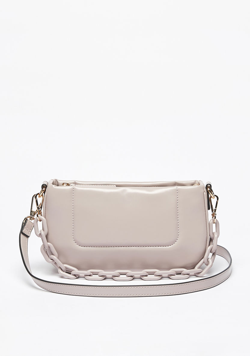 Missy Solid Crossbody Bag with Detachable Straps and Zip Closure-Women%27s Handbags-image-0