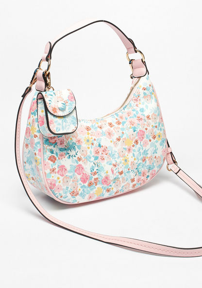 Missy Floral Print Shoulder Bag and Coin Pouch