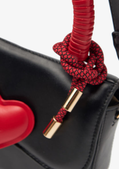 Missy Heart Accent Satchel Bag with Detachable Strap-Women%27s Handbags-image-4