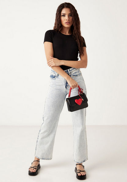 Missy Heart Accent Satchel Bag with Detachable Strap-Women%27s Handbags-image-5