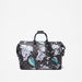 Elle Floral Print Duffle Bag with Handles and Detachable Strap-Duffle Bags-thumbnail-0
