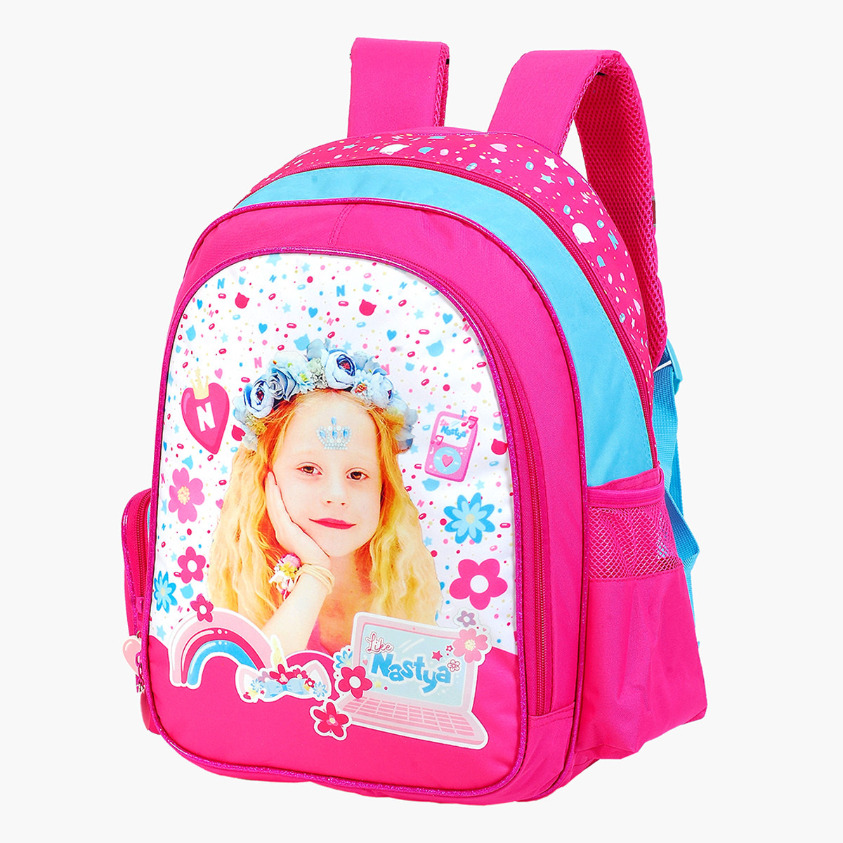 Like Nastya Printed Backpack with Shoulder Straps and Zip Closure - 16 inches-school-bagsandbackpacks-backpacks-image-3