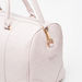 Elle Textured Duffle Bag with Detachable Strap and Zip Closure-Duffle Bags-thumbnail-3