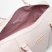 Elle Textured Duffle Bag with Detachable Strap and Zip Closure-Duffle Bags-thumbnail-4